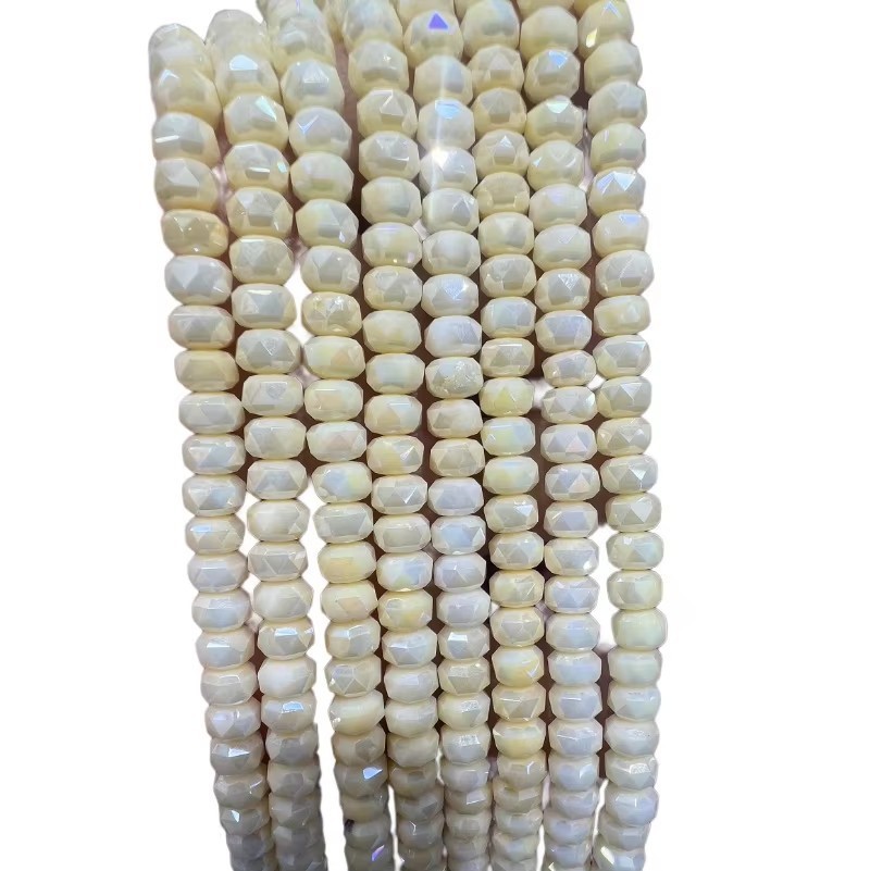 6mm Water-dyed Wheel Abacus Beads Glass And Glaze Loose Beads Diy Handmade Bracelet Necklace Semi-finished Jewelry Accessories best